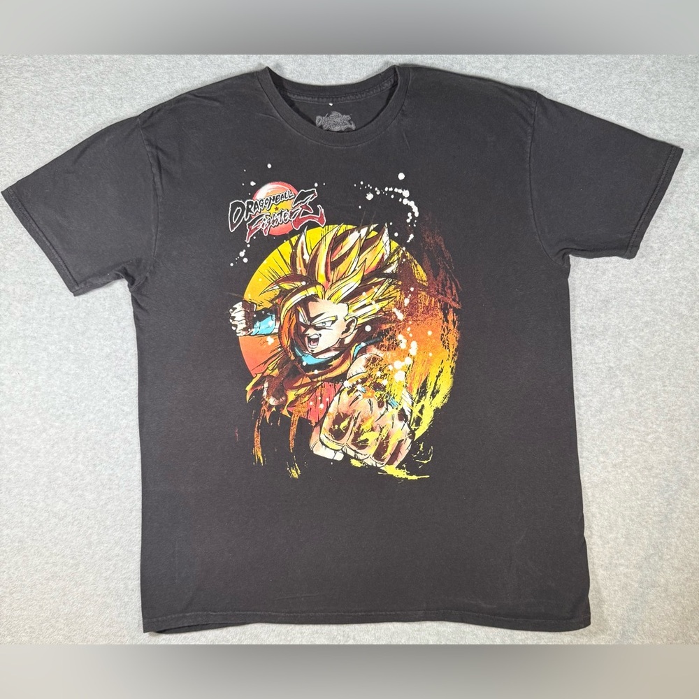 Dragon Ball Fighter Z Black Graphic T-Shirt US Size XL